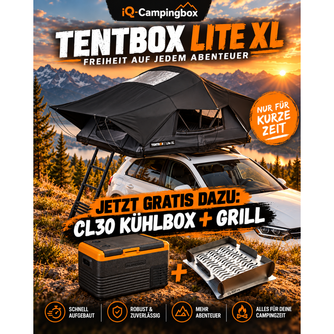 TentBox Lite XL 2026 Mega-Sale inkl. Kompressor Kühlbox...