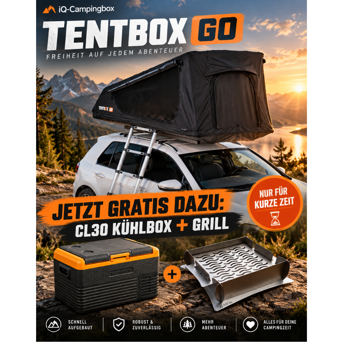 TentBox GO Mega-Sale inkl. Kompressor Kühlbox...