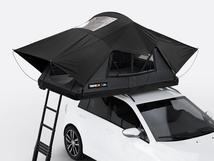 TentBox Lite / Modell 2026 (62kg / Liegefläche 133x220cm) MEGA-ANGEBOT: inkl. Alpicool CL30 Kompressor Kühlbox (UVP 249,-€)