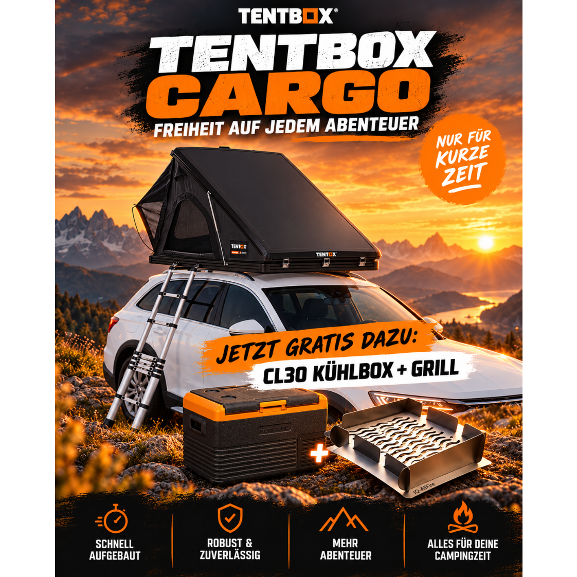 TentBox Cargo Mega-Sale inkl. Kompressor Kühlbox...