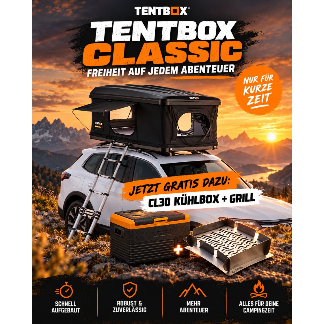TentBox Classic Mega-Sale inkl. Kompressor Kühlbox...